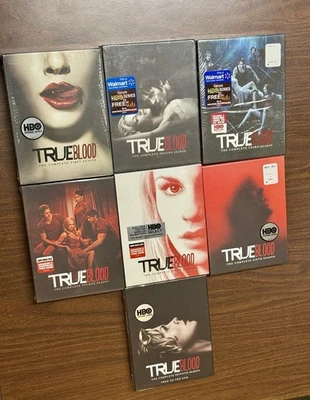 True Blood Complete Seasons 1 2 3 4 5 6 7 DVD Brand New Sealed HBO Series 1-7 - Image 1 of 4