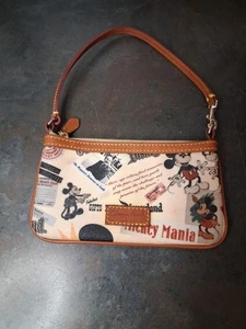 Dooney And Bourke Walt Disney Mickey Mouse 55th Anniv.Retro Mini Purse Wristlet  - Picture 1 of 11