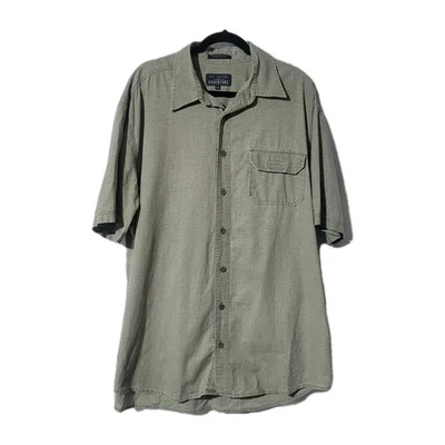 John Ashford XLT Green Short-sleeved Button-up Shirt - Image 1 of 4