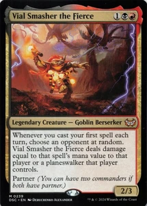 MTG Vial Smasher the Fierce Normal NM Commander: Duskmourn: House of Horror Magi - Picture 1 of 2