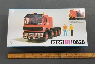 Kibri HO Model Kit 10628 MB 4 AXLE SEMI TRUCK UNASSEMBLED OPEN BOX - Image 1 of 4