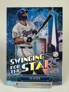 2025 Topps Chrome Corey Seager Texas Rangers Swinging For The Stars Fanatics - Picture 1 of 2