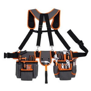 Tool Belt for Men, Magnetic Tool Pouch With Suspenders, Heavy Duty Detachable... - Bild 1 von 7
