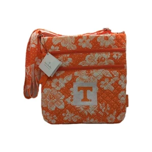 Vera Bradley University of Tennessee Hipster-Geldbörse mit dreifachem Reißverschluss Regen Garten  - Bild 1 von 10