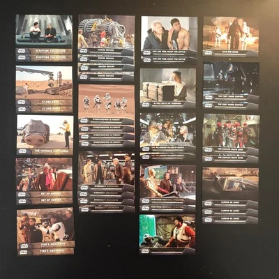 2015 Star Wars The Force Awakens Series 1 Behind The Scenes Movie Scenes 37 Lot - Image 1 of 4