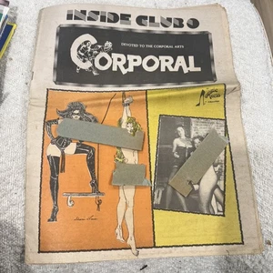 Corporal Magazine 1982 Great Neck NY Devoted to the Corporal Arts Esoteric Press - Picture 1 of 3