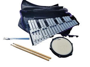 Yamaha Xylophone Bell Kit Mallet Keyboard With Case Sticks and Practice Pad - Picture 1 of 10