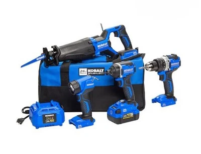 Kobalt KLC 4324A-03 (new model) 24V 4 Power Tools Combo Kit with Soft Case - Image 1 of 4