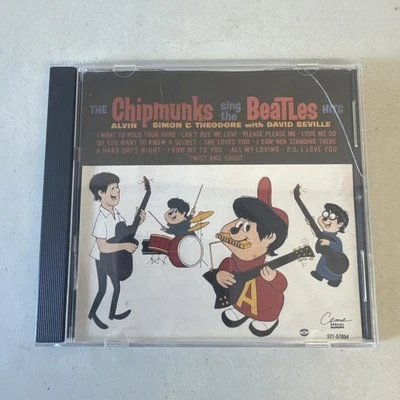 The Chipmunks sing the Beatles hits cd  (1992 EMI Canada) Disk Only - Image 1 of 4