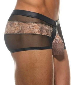 Calzoncillos boxer Gregg Homme Cobra con bolsa maximizadora lado transparente negro 201015 G143 - Imagen 1 de 5