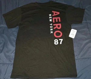 Nueva camisa negra Aeropostale mediana Aeropostale para hombre - Imagen 1 de 4