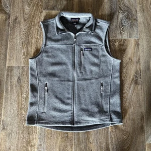 Patagonia Synchilla Fleece Weste Herren Medium grau Full Zip Outdoor Taschen Wandern - Bild 1 von 9