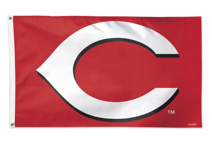 CINCINNATI REDS 3'X5' DELUXE FLAG WINCRAFT *NEW* - Image 1 of 1
