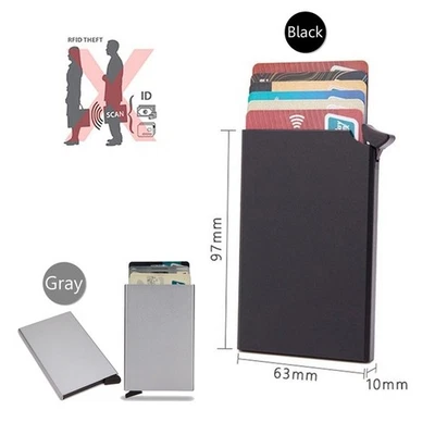 Kartenetui mit RFID Schutz - mini Geldbörse Portemonnaie Geldbeutel slim wallet - Bild 1 von 4