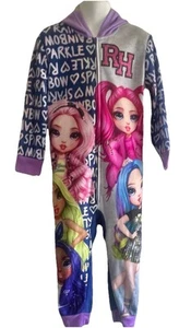 Rainbow High Pajamas XS 4 5 Sleepwear Romper1 Piece Girl Clothing - Picture 1 of 3