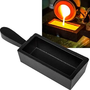 Molde lingote de acero fundido de 100 oz para fundición oro plata cobre aluminio latón metal - Imagen 1 de 12