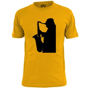 Camiseta grande para hombre saxofonista Coltrane Charlie Parker - Imagen 1 de 3