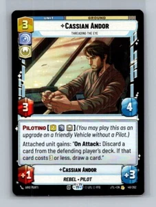 Star Wars Unlimited JTL Card #48 Cassian Andor - Picture 1 of 2