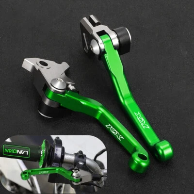 PARA KAWASAKI KX65 KX80 KX85 KX125 KX250 KX250F KX450F Palancas de embrague de freno pivote Foto 1 de 4