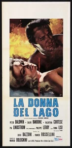 THE WOMAN OF THE LAKE POSTER VIRNA LISI YELLOW 1965 THE POSSESSED PLAYBILL PO... - Picture 1 of 1