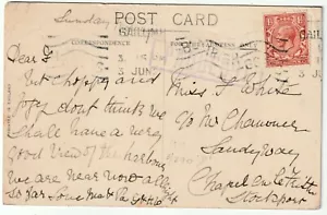 1929 RARE FRAMED PAQUEBOT GALWAY IRELAND RMS SCYTHIA CUNARD PPC TO DERBYSHIRE - Picture 1 of 2