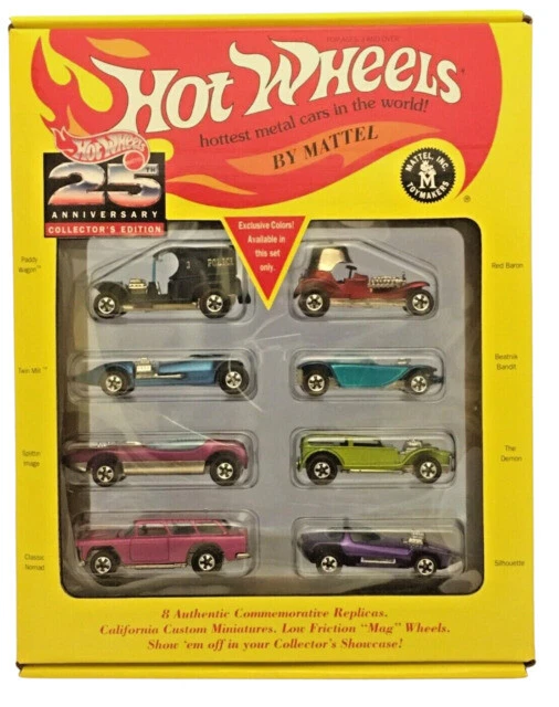 Hot Wheels 25 Aniversario (1993) Edición Coleccionista 1/64 8 Auténtico... Foto 1 de 1