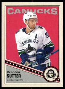 2019-20 UD OPC O-Pee-Chee Retro Base #451 Brandon Sutter - Vancouver Canucks