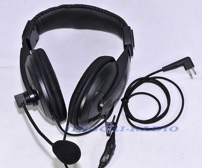 Heavy-duty Double-Earpiece Headset Boom Mic for Motorola GP300 CP200 HYT TC700 - Image 1 of 4