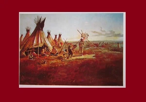 Charles Russell the Silk Robe 1890 Buffalo Fur American West 11x9" Art Print - Picture 1 of 8