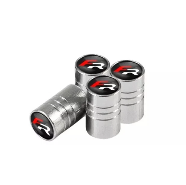 SEAT Ibiza/Leon FR Dust Caps x4 (SILVER, METAL) - Image 1 of 1