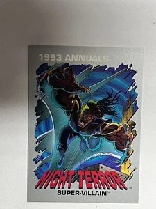 1993 Annuals Marvel Card 22 Super-Bösewicht Nachtterror - Bild 1 von 2