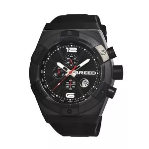 Breed Titan Men's Stainless steel Watch Chronograph black New - Picture 1 of 3