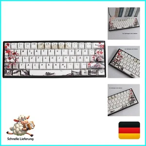 60% PBT Pflaumenblüten-Tastenkappen für mechanische Tastaturen - 80 Tasten Set - Bild 1 von 11