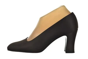 Stuart Weitzman Womens Shoes Size 7 B Brown Classic Pumps Satin Leather Heels - Picture 1 of 6