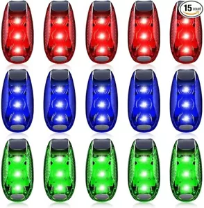 15 piezas de luz LED de seguridad, luces estroboscópicas intermitentes con clip. - Picture 1 of 5
