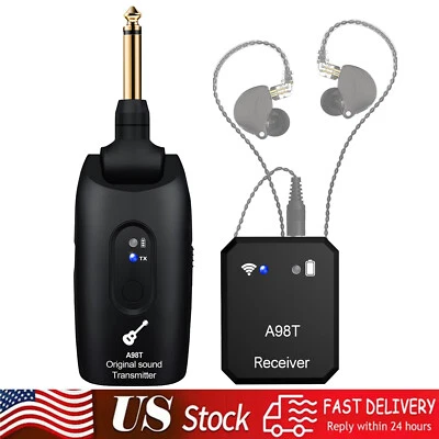 WENTEL MUSIC 2.4GHz Wireless in-Ear Monitor System Wireless IEM System Transmitter Receiver