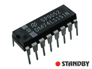 5pcs 74LS151 DIP16, NSC DM74LS151N, Data Selector/Multiplexer - Bild 1 von 1