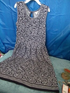 P15) Girls Size 16 Max Studio Pleated Yoke and Waist Dress Multicolored - Picture 1 of 8