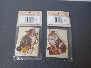 Muy Exclusivo Vintage 1986 the strong museum Lote Folios Gatos Gift Nota Cards - Imagen 1 de 6