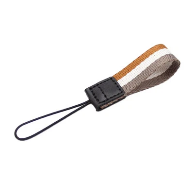 Orange/WT/Gray Finger Strap-Leica Sony Canon Panasonic Compact/Mirrorless Camera - Image 1 of 4