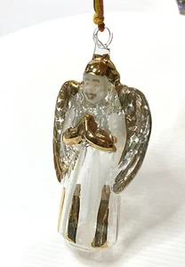 Vintage Christmas Angel Ornament- Hand Blown Glass Ornament West Germany Blown G - Picture 1 of 3
