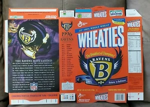 Caja plana de cereales Baltimore Ravens Return to Baltimore Wheaties - Imagen 1 de 1