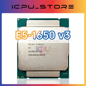Intel Xeon E5-1650v3 SR20J 3.5GHz 6Cores 140W LGA2011-3 CPU Processor - Picture 1 of 3