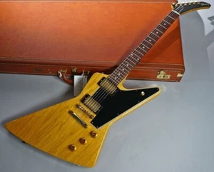 Gibson Custom Shop 1958 Korina Explorer Reissue Black Pickguard Electric Guitar - Picture 1 of 11