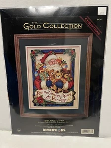 Dimensions Gold BEARING GIFTS Counted Cross Stitch Kit 8638 Santa Christmas USA - Bild 1 von 5