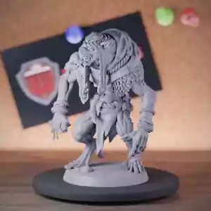 Skaven Ogron Miniature Ratmen Warrior Dungeons and Dragons Mini DnD 5e TTRPG - Picture 1 of 8