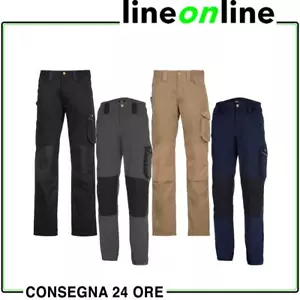 Pantaloni estivi da lavoro Diadora Utility ROCK leggeri elasticizzati uomo donna - Foto 1 di 12
