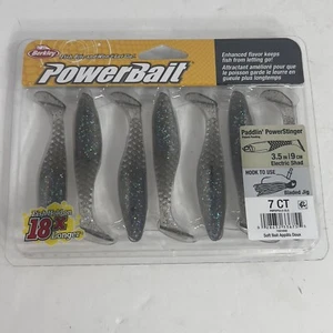 Berkley Powerbait Paddlin’ PowerStinger 3,5" Bladed Jig 7 Ct Electric Shad - Bild 1 von 3