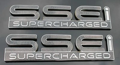 OEM Pontiac Bonneville SSEi SSE SUPERCHARGED Glass Emblems "gray" - Image 1 of 4