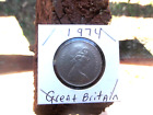 1974 Queen Elizabeth Great Britain 10 New Pence Coin Old British Coins Money Ten